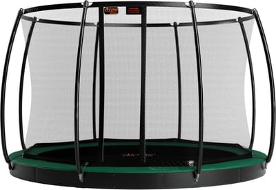 Avyna Trampoline FlatLevel Ø365 met veiligheidsnet | Groen