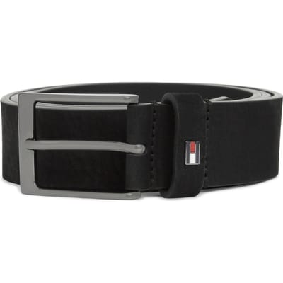 Tommy Hilfiger Layton 3.5 Nubuck Belt Black Taglia: 85 | Cinture Outlet | Uomo | Nero