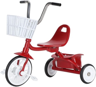 Metalen driewieler - Miniatuur model - Decoratief object - Levensecht ontwerp - 22 x 22 x 17 cm - Rood