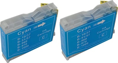KATRIZ® huismerk inkt voor|Brother LC51/LC970/LC1000/37C|12ml | ( 2stuks)