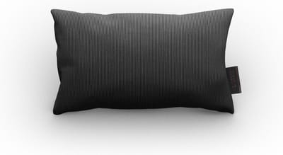 KMCT Collection | Luxe Sierkussen voor Binnen of Buiten | Antraciet Ribbels | Alle Weersomstandigheden | 50 x 30 cm