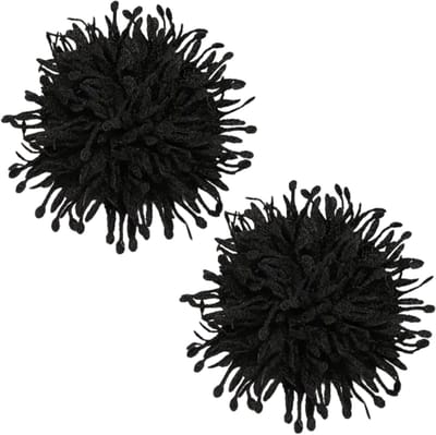 Slipper clips - Zwart- bloem- slipper en ballerina schoen- versiering- Charme Bijux