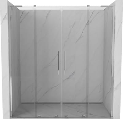 Mexen Velar L Duo schuifdeuren voor douche 170 , transparant, chroom - 871-170-003-02-01