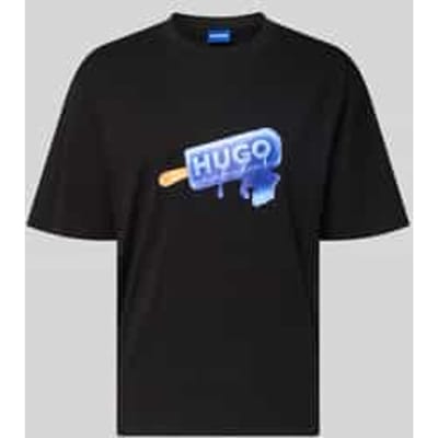 Regular fit T-shirt van puur katoen model 'NOGLASY'