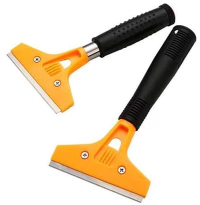 Dailygoods- Vloermuurschraper - Lange Antislip Handgreep - Verfschraper - Voor Vloer/Wandtegels - 2 Stuks - Bladbreedte 10 cm - Muurschraper