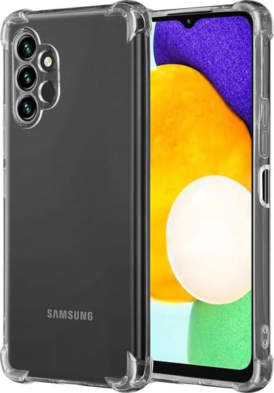 Anti shock Siliconen met Camera/Lens Bescherming Hoesje - Geschikt voor Samsung Galaxy A13 4G / A32 5G - Extra sterke hoeken back cover - Transparant