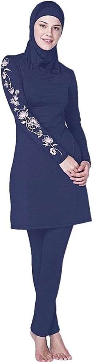 Modieuze Burkini voor Dames en Meisjes - Islamitische Zwemkleding met Hijab in Roze, Perfect voor Zwemmen en Strandactiviteiten