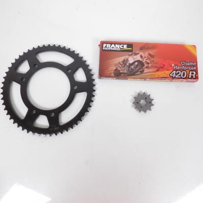 kettingset frankrijk uitrusting voor motor derbi 50 senda drd racing 2004 tot 2010 11x53 niet 420 nieuw