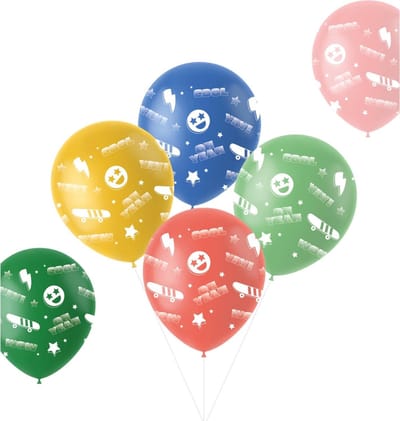 Folat - Ballonnen Retro Oh Yeah! Meerkleurig 33 cm - 6 stuks