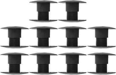 Tafelvoetballagers - Tafelvoetbalbussen - Spelverbetering - Schroefdraadstructuur - 48.5 mm - Zwart