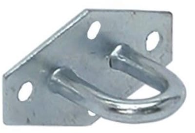 Oog op plaat - 57 x 35 mm - Binnenmaat 14 x 22 mm - Verzinkt