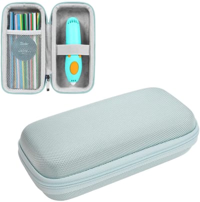 Dailygoody - Harde EVA-draagtas - Beschermende Opbergtas - Cyaan - 3D-printpen Accessoires - Ideaal voor Reizen en Opslag - Geschikt voor Kinderen