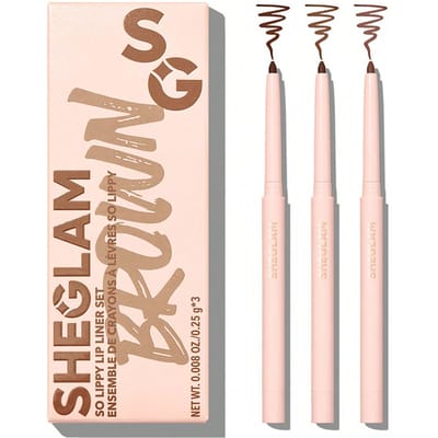 So Lippy Lip Liner Set - Espresso Kisses 3 stuks/set Zachte matte bruine lipliner, sterk gepigmenteerd, makkelijk in gebruik, zijdezachte contour, getinte lipmake-up, bruine lipliner, lipcombinatie, merk beauty make-up, gezichtsverf, cosmetica voor vrouwen en meisjes, perfect voor de winter en lente, ideaal voor Y2K, trendy en modieus, geschikt als verjaardagscadeau, Valentijnsdagcadeau, raveparty, beste kleur