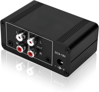 HEZIVO® Voorversterker - Stereo Audio - Hoofdtelefoonversterker - Draaitafel Fonograaf - 3,5 mm