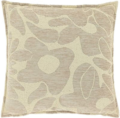 Unique Living Sierkussen Lies - Textiel - Greige - 45x45 cm (BxH) - Chenille - Chateau Grey