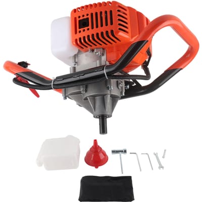 Aardboor Paalgatgraver Benzine-aangedreven Boor Hekpaal Grondboor 7500RPM