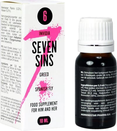 Seven Sins - Greed - Lustopwekker - 15 milliliter