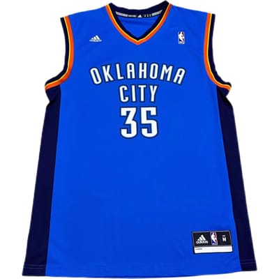 Adidas X NBA Samenwerking Oklahoma City Thunder Durant Mode Comfortabel Zacht Huidvriendelijk Basketbalshirt Unisex shirt Blauw 7818A-3CB-AEB1104 L blue