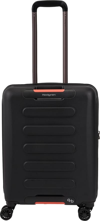 Hedgren GRIP XS Spinner 55 cm (cabineformaat) – Harde koffer met 4 wielen – TSA-slot – Gerecycled polycarbonaat – Lichtgewicht - Zwart