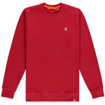 Aspact Zavi Crewneck Red Size: S | Sweaters Outlet | Unisex | Rood