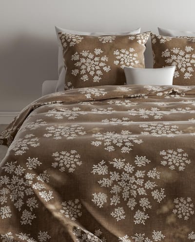 Zo! Home Bassett Dekbedovertrek - Tweepersoons - 200x200/220 cm - Taupe