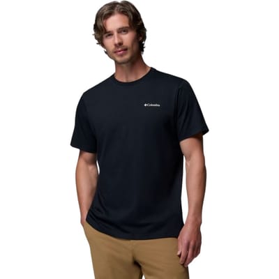 Columbia Outdoor T-Shirt Met Grafische Print Op De Achterkant, Zwart