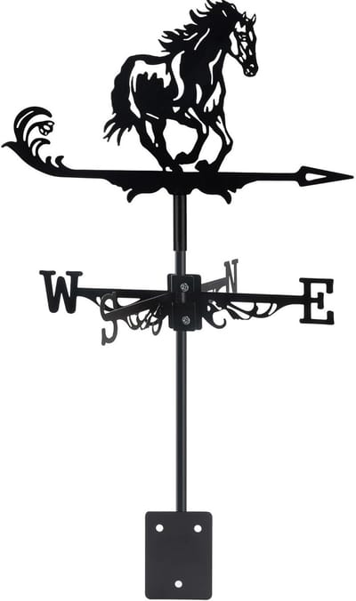 Windwijzer - smeedijzeren windwijzer - decoratief - weerbestendig - geschikt voor tuinen en daken-FXB44