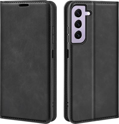 MobyDefend Hoesje - Geschikt voor Samsung Galaxy S23 - Luxe Wallet Bookcase (Magnetische Sluiting) - Zwart