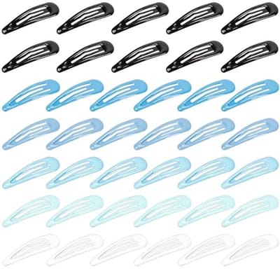 40 Stuks Multicolor Snap Haarspeldjes - Mini Non-Slip Haaraccessoires voor Dames en Meisjes