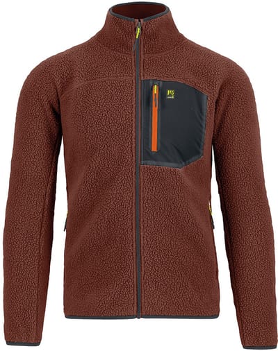Karpos Moiazza Retrò Fleece Met Volledige Rits Bruin XL Man