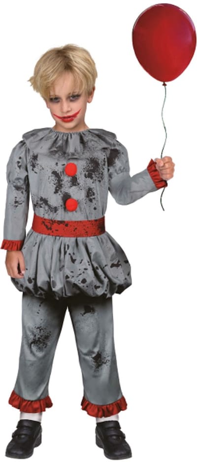 Bad Clown Kinderen Unisex Circus Maat 3-4 Jaar