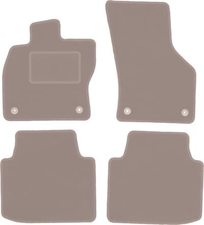 Beige veloursmatten voor: Seat Tarraco crossover (2018-)