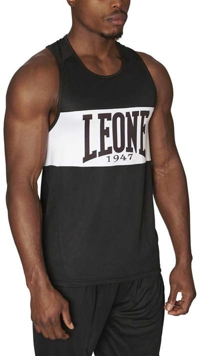 Leone1947 Boxing Mouwloos T-shirt Zwart L Man