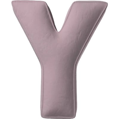 Kussen letter y Yellow Tipi Posh Velvet