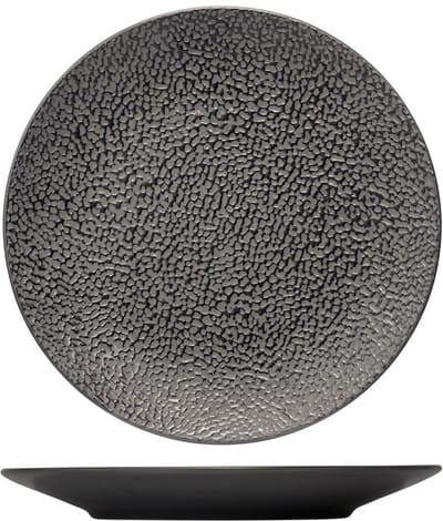 Cosy & Trendy Dinerbord Candy Black Zwart - 4 Stuks ø 26,8 cm Porselein - Vaatwasser- & Ovenbestendig
