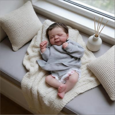 Babypop Realistisch - Reborn pop Levensechte pop - Spelen en Troosten - Volledig Vinyl Lichaam - 45 cm - Niet gespecificeerd