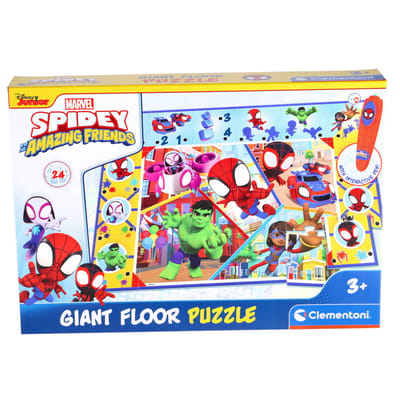 Clementoni - Marvel Spidey and Friends Vloerpuzzel - Met Interactieve Pen - 24 stukken - 70cm x 100cm - Vanaf 3 jaar