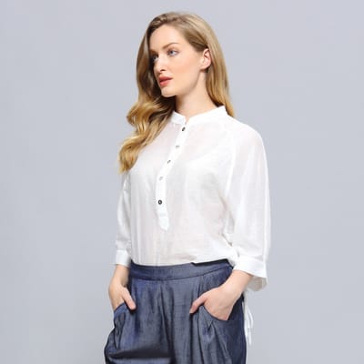 Vleermuismouwen licht shirt
