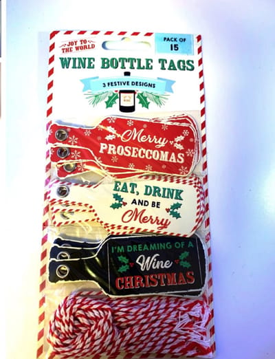 CGB Giftware Joy to the World Wine Bottle Tags