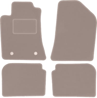 Beige veloursmatten voor: Toyota Avensis II T25 stationwagen, liftback, sedan (2003-2009)