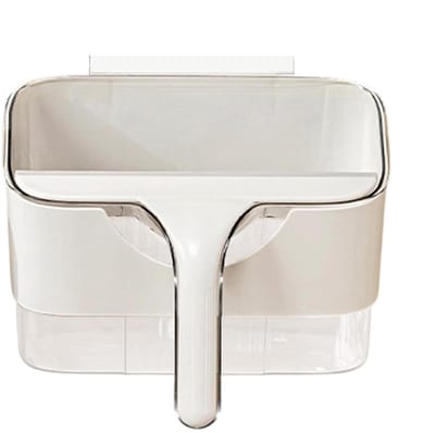 Keuken Compostbak - Afvalbak Aanrecht - Afval Scheiden - Met Schraper - 25 x 14 x 14.5 cm - Wit