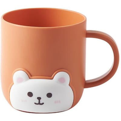 Gobelet à brosse à dents de salle de bain Enfants Ours Étudiant Dortoir Mignon Dessin animé Gargarisme Plastique Produits pour enfants Marchandises ménagères orange