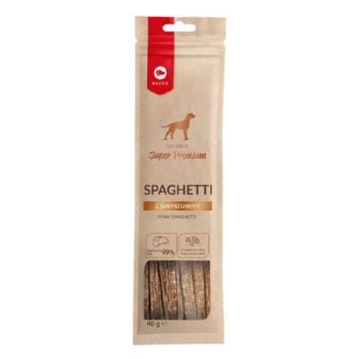 40g Maced Super Premium Varkensvlees Spaghetti Hondensnacks