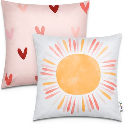 Kussensloop Chino multicolor 45x45 cm, 2 stuks