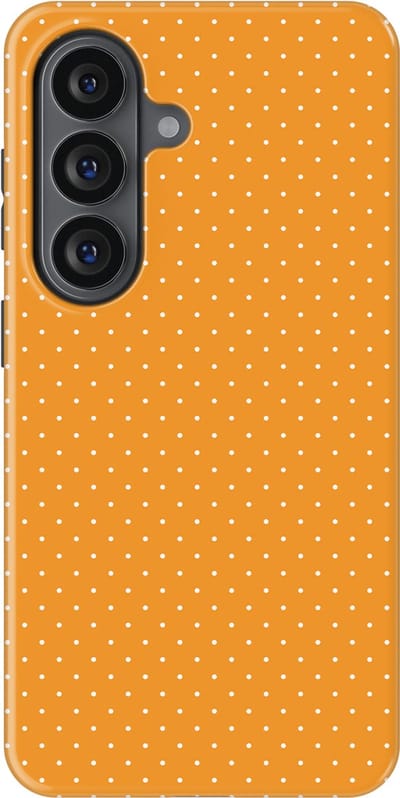 Micro Dots Tough Hoesje Samsung Galaxy S26 | Geschikt Voor Mag | Stippen Motief Backcover Samsung Galaxy S26 Golden Glow