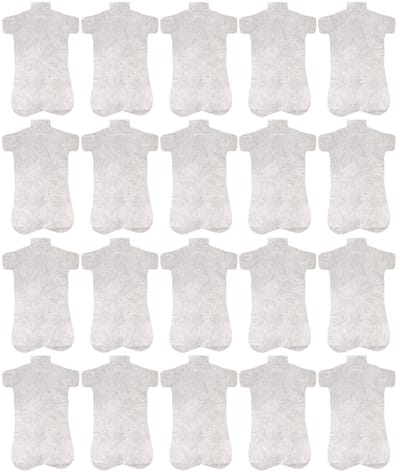 Dailygoods- Rugmasker 20 Stuks - Spa Masker Papier - Katoenen DIY Huidverzorging - Wegwerp Masker - Universeel Gebruik - Huidvriendelijk en Hydraterend - Maskerpapier