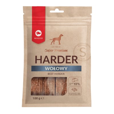 100g Maced Super Premium Harder Rundvlees Gr. S Hondensnacks