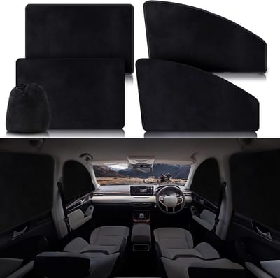 Magnetische Auto Gordijnen voor UV-bescherming, Raam Screens voor Kinderen en Huisdieren, Privacy en Comfort in de Achterbank, 4 Stuks