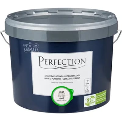 Perfection Muur & Plafond Muurverf - Mat - Crèmewit Ral 9001 - 10l