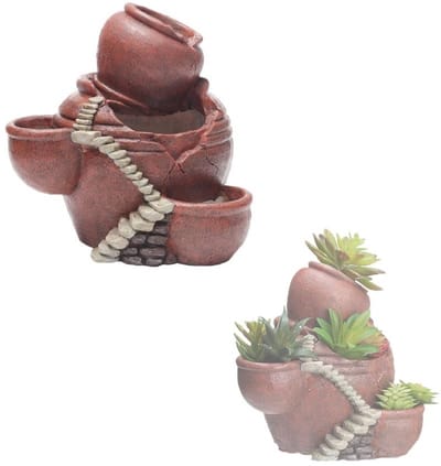 Cosensi- Bloempot Creatief Design - Succulente Pot - Cactus/Bonsai Pot - Hars Materiaal - Voor Thuis/Tuin - Geschikt voor Kantoor - Plantenpot